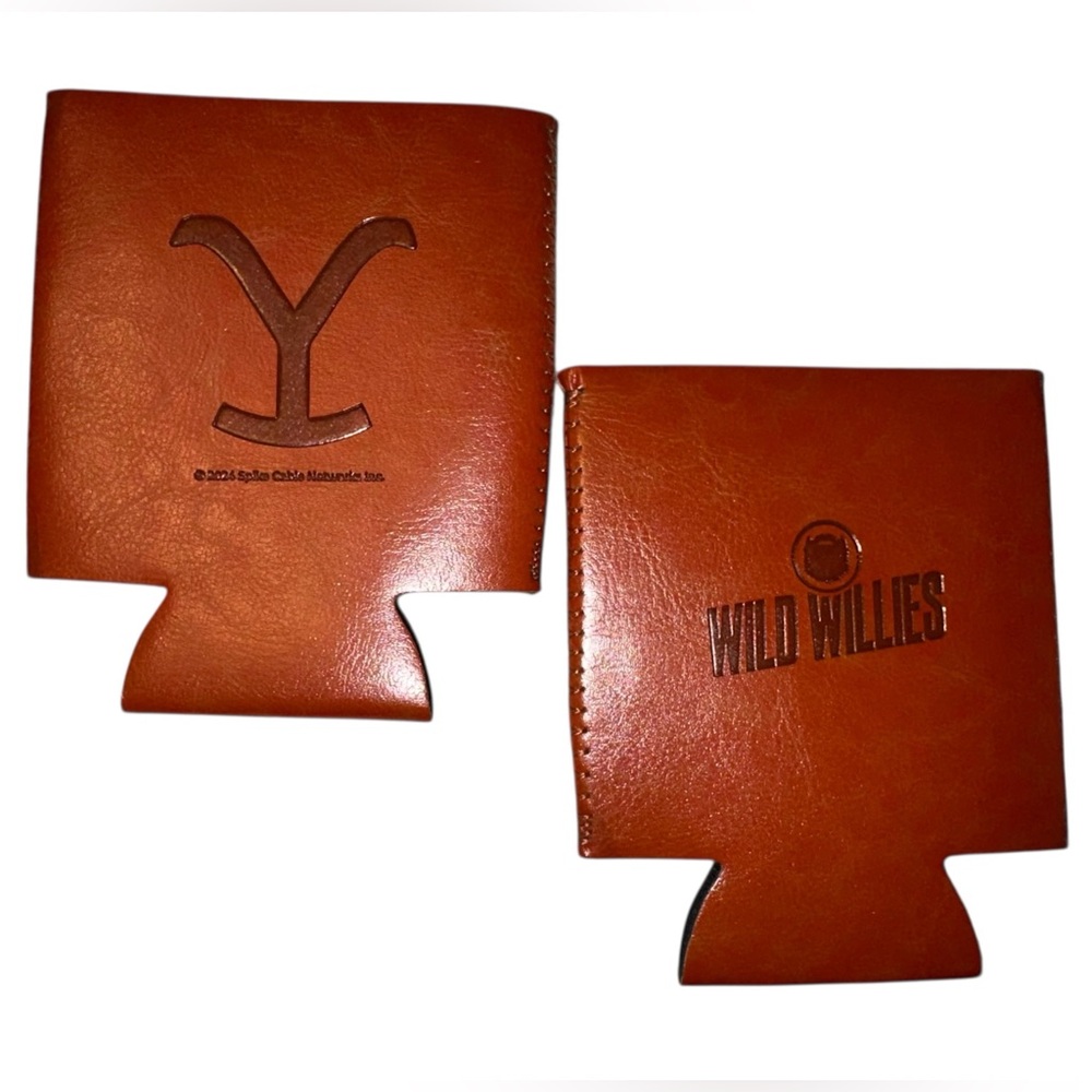🆕 yellow stone leather drink cooler